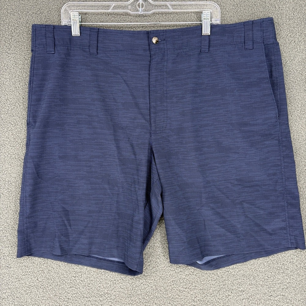 Callaway Mens Blue Textured Herringbone Golf Performance Shorts Size 42